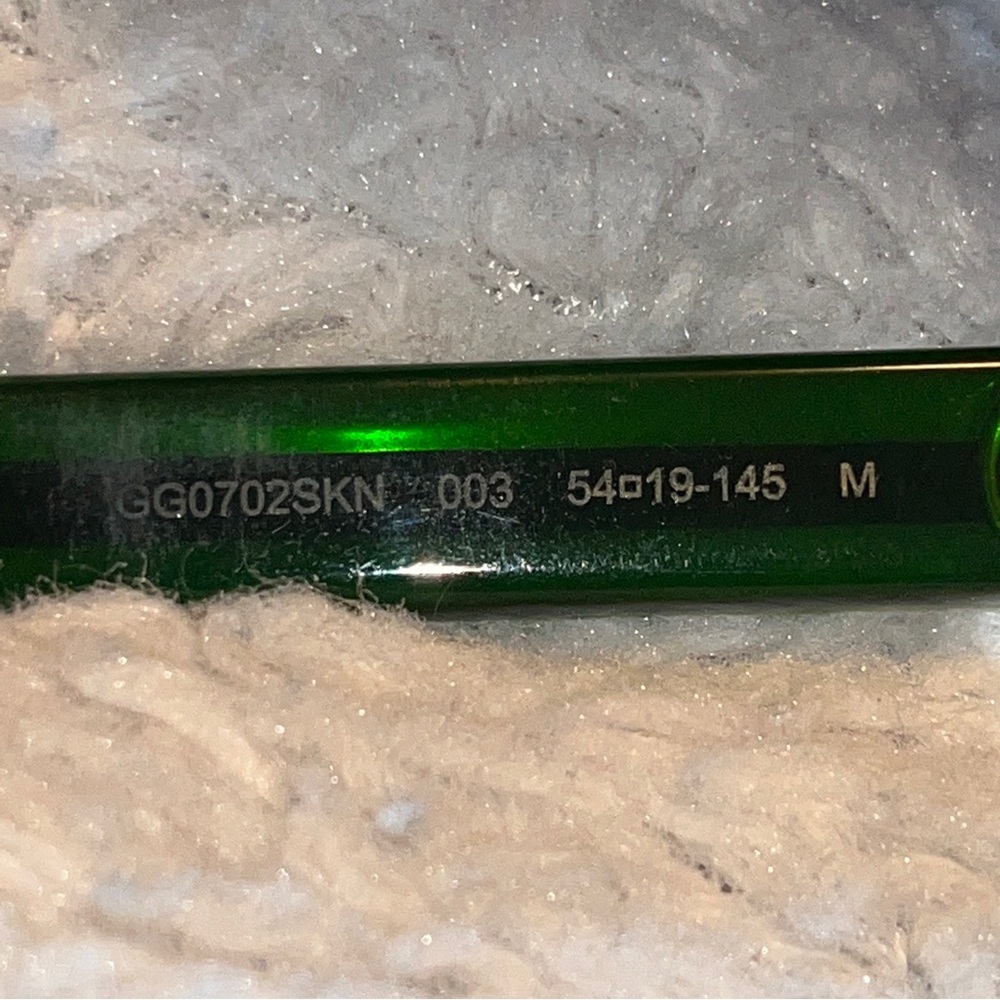 Authentic Gucci Sunglasses GG0702SKN 003 Green And Red Tortoise 54-19-145 - Picture 12 of 16